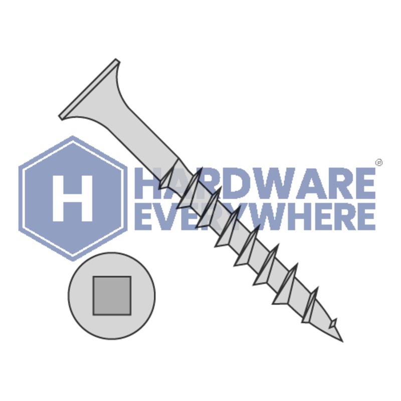 10 x 3 1/2 DECK SCREWS / Square / Bugle Head / Steel / Dacrotized