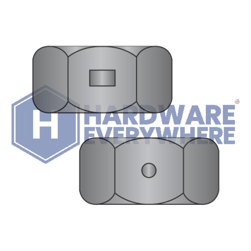 8-32 TWO WAY REVERSIBLE LOCKNUTS / Steel / Black Zinc