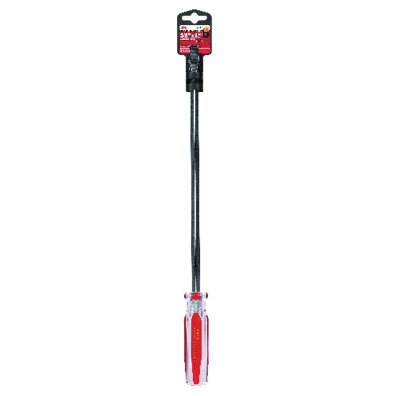 ACE 24855AHT Screwdriver, Slotted Point, 3/8 in Point, 16.3 in OAL, Comfort Grip Handle