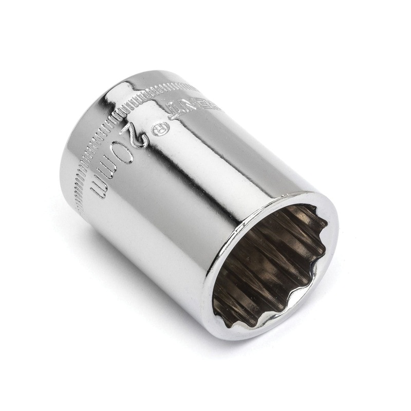 CRESCENT CDS80N Socket, System of Measurement: Metric, Standard Length, 20 mm Socket, 1/2 in Drive, 12-Point