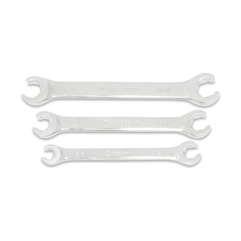 CRESCENT CFNWS0-05 Flare Nut Wrench Set, System of Measurement: Imperial, 3 -Piece, Chrome Vanadium Steel