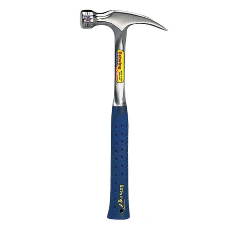 ESTWING E3-20S Hammer, 20 oz Head, Steel Head, Nylon/Steel/Vinyl Handle, 13-1/2 in OAL