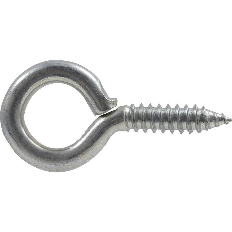 HARDWARE ESSENTIALS 320966 Exterior Eye Screw, Imperial, 0.307 in Eye ID, 2-7/8 in L, Steel, Zinc-Plated