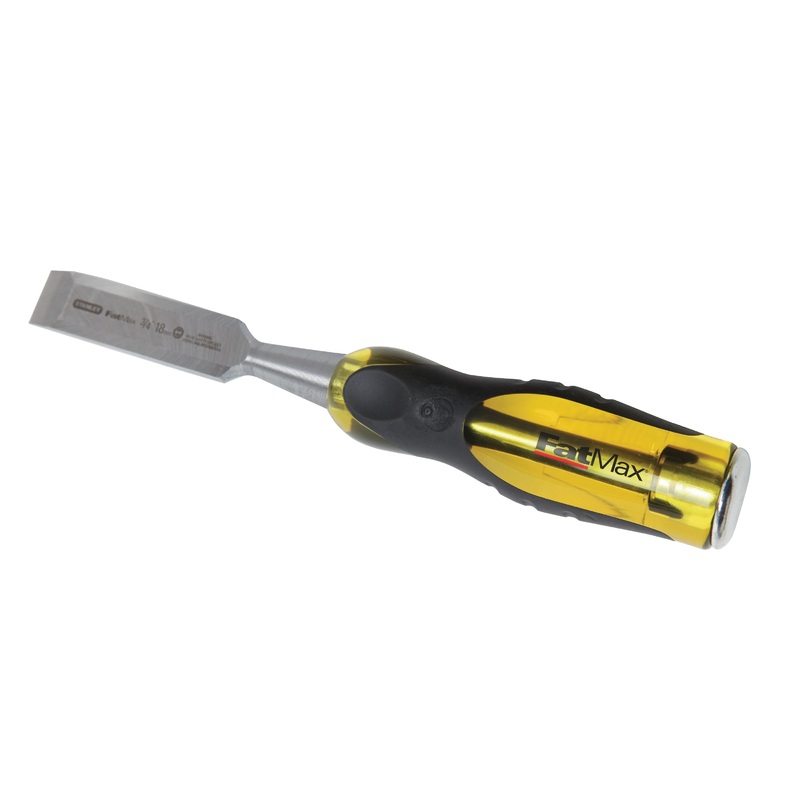 STANLEY FATMAX Thru-Tang 16-978 Wood Chisel, 1 in Tip, Carbon Alloy Steel Tip, 9 in OAL