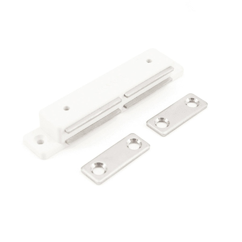 Sugatsune MC-SPM-W Catch, 9/16 in H Catch, 3.437 in W Catch, 11/16 in D Catch, PBT, White