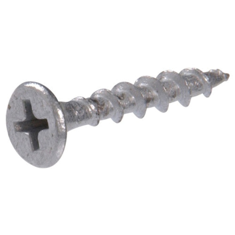 The Project Center 47687 Deck Screw, #6 Thread, Coarse Thread, Phillips Drive, #2 Drive, Bugle Head, 1-5/8 in OAL