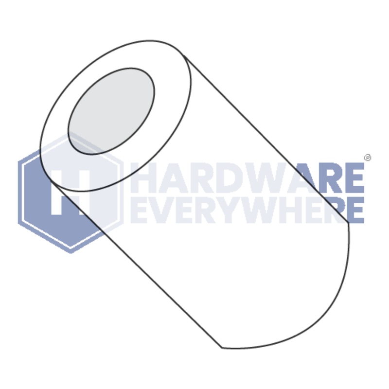 14 x 11/16 ROUND SPACERS / Nylon / Natural White