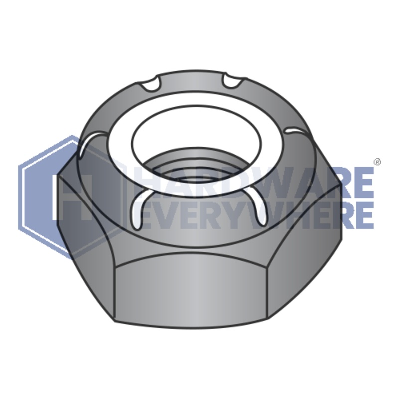 6-32 JAM NYLON INSERT LOCK NUTS / Steel / Black Oxide