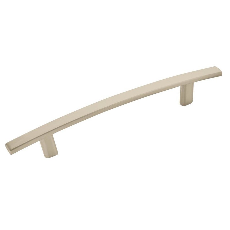 Amerock Cyprus Series BP9362G10 Cabinet Pull, 7-13/16 in L Handle, 1-3/16 in Projection, Zinc, Satin Nickel