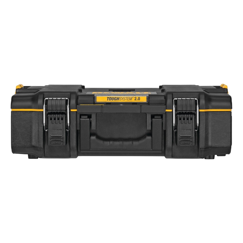 DeWALT ToughSystem2.0 DWST08165 Tool Box, 14-3/4 in W, 7 in H, Plastic, Black, Latch Locking