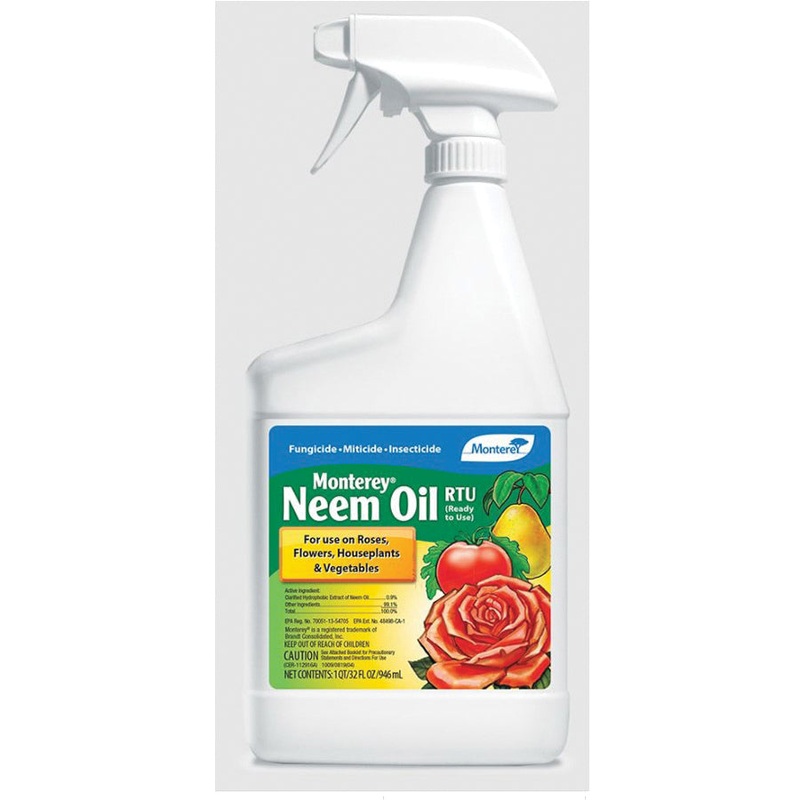 Monterey LG 6148 Ready-to-Use Neem Oil, Liquid, Spray Application, 32 oz