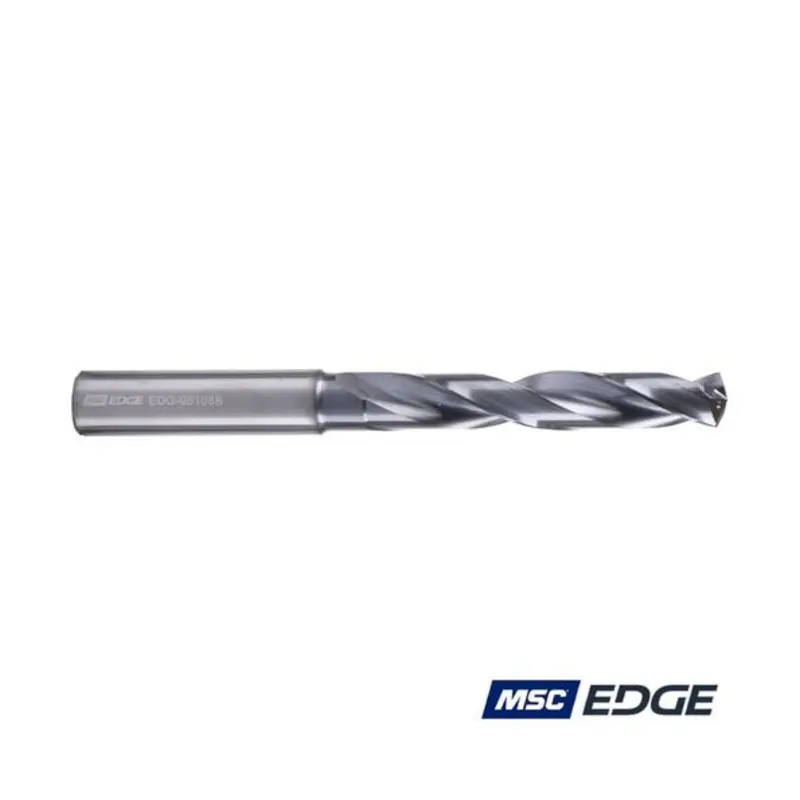 MSC Edge 10.8mm 5xD Carbide TiAlN Coated Through Coolant Drill