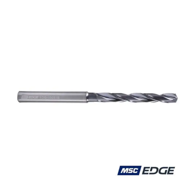 MSC Edge 5.1mm 5xD Carbide TiAlN Coated Through Coolant Drill