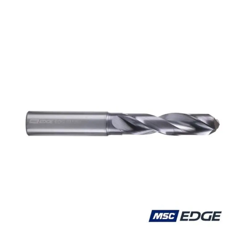 MSC Edge 12.8mm 3xD Carbide TiAlN Coated Drill