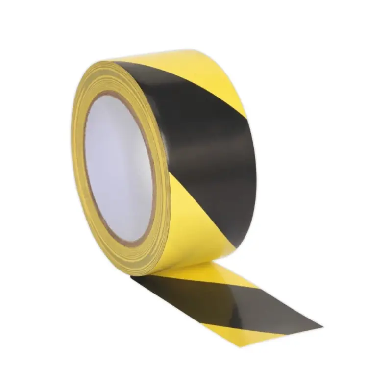 Sealey Hazard Warning Tape 50mm x 33m Black/Yellow