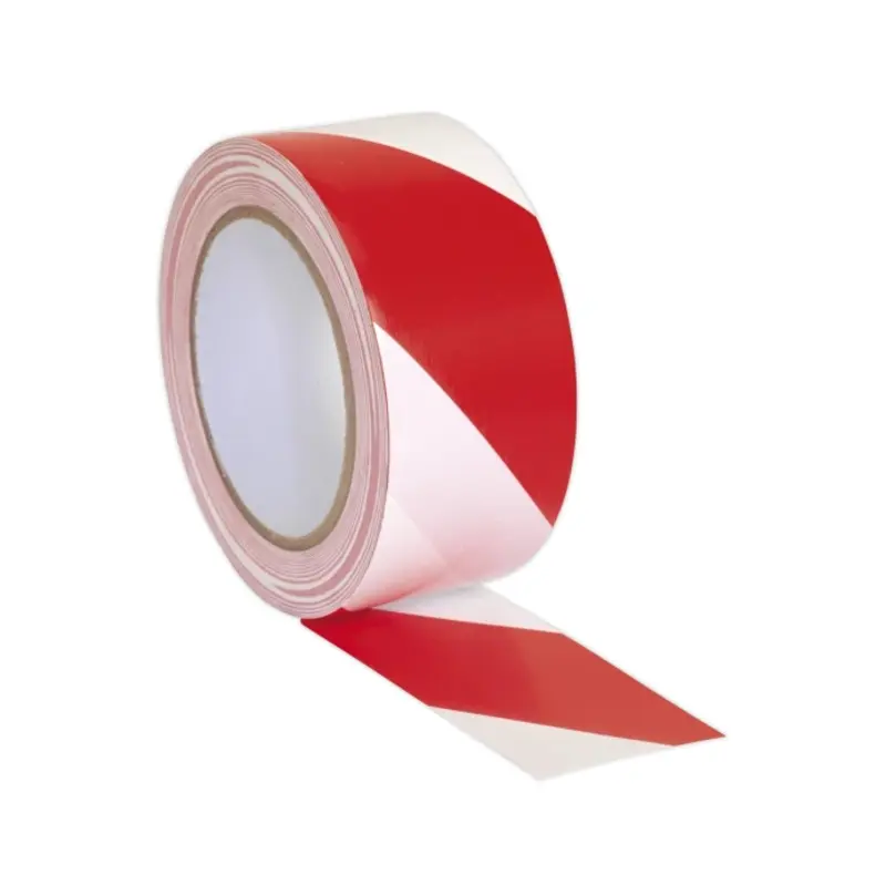 Sealey Hazard Warning Tape 50mm x 33m Red/White