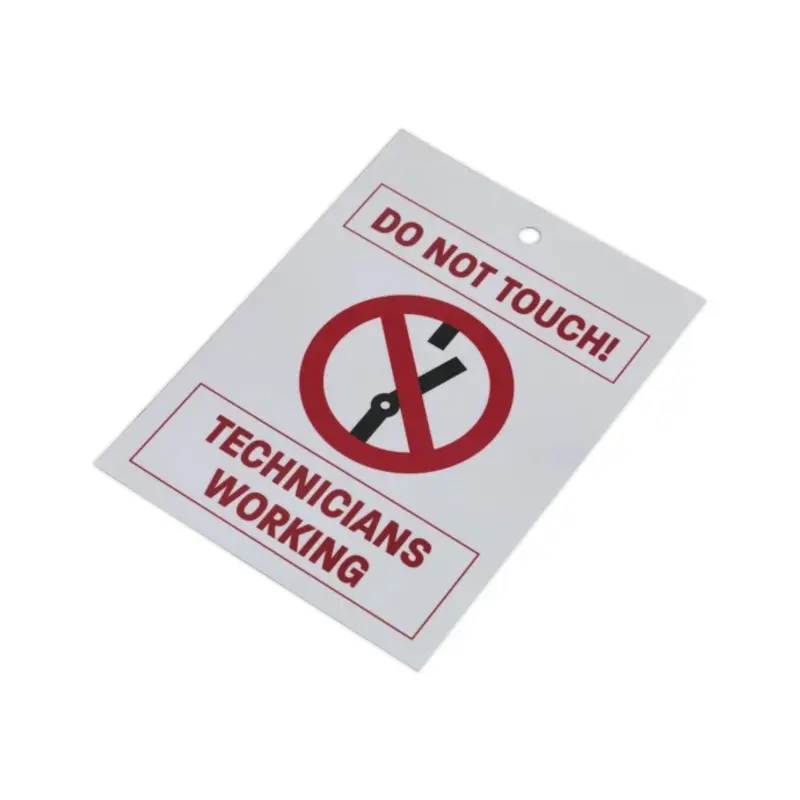 Sealey Hybrid/Electric Vehicle Keyring Warning Tag