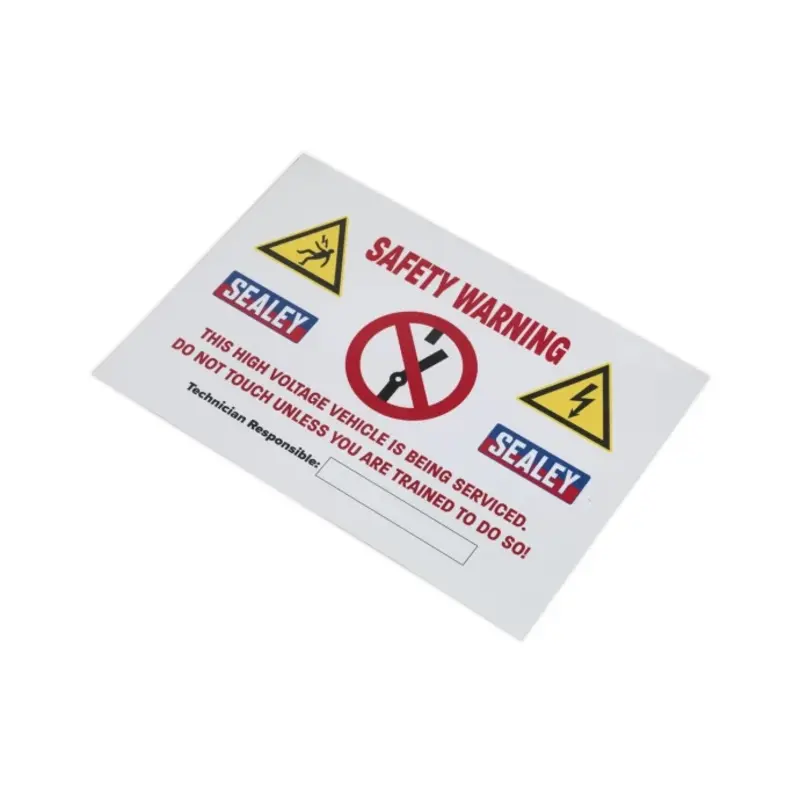 Sealey Hybrid/Electric Vehicle Warning Sign
