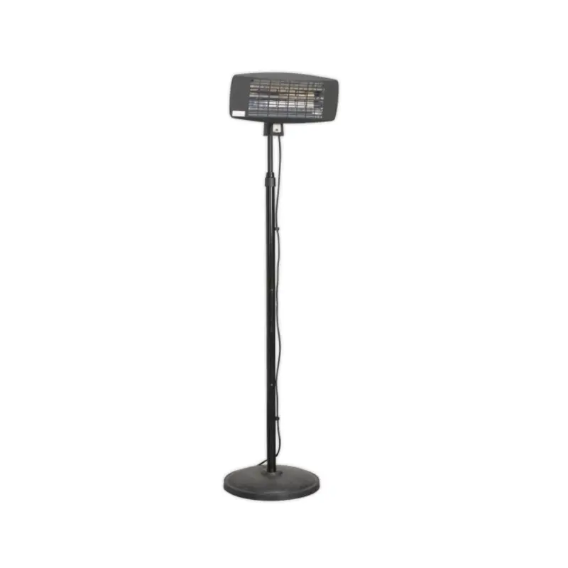 Sealey Infrared Quartz Patio Heater 2000W/230V with Telescopic Floor Stand