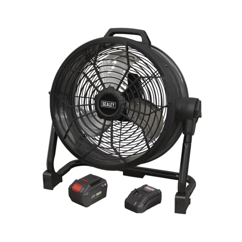 Sealey 2-in-1 Cordless/Corded 16" High Velocity Drum Fan 20V SV20 Series Kit
