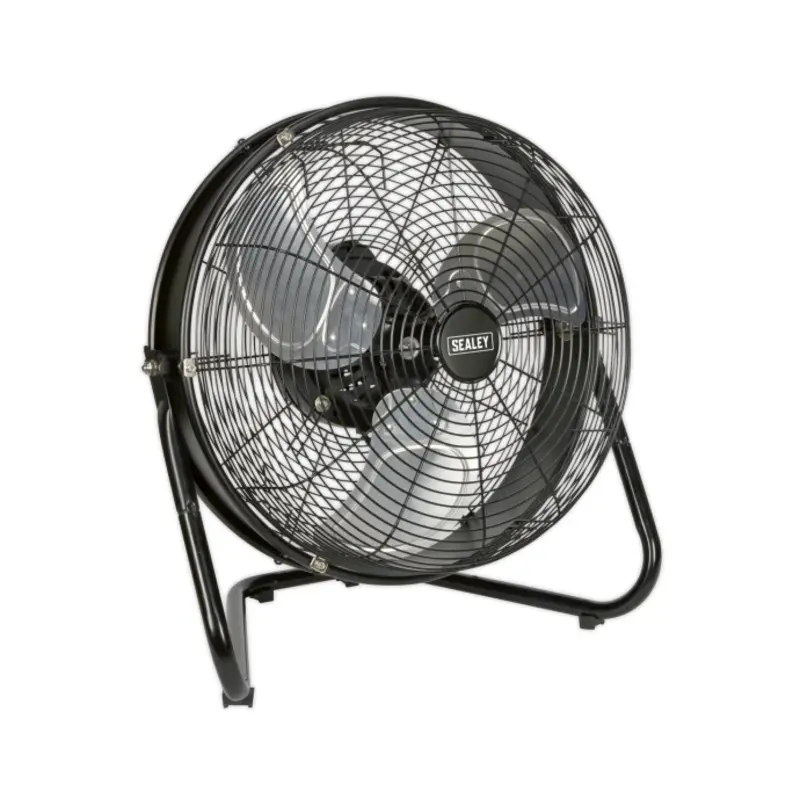 Sealey Industrial High Velocity Floor Fan with Internal Oscillation 18"