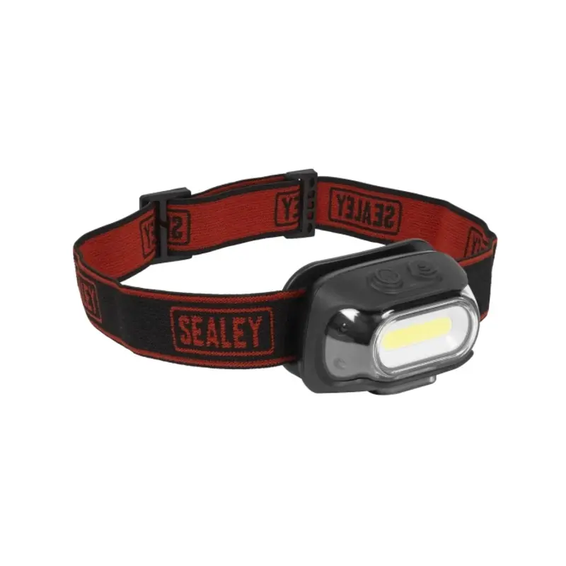 Sealey Rechargeable Head Torch with Auto-Sensor 8W COB LED