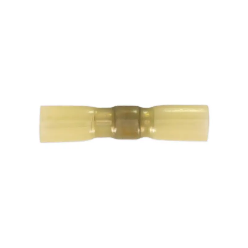 Sealey Heat Shrink Butt Connector with Crimp & Solder Yellow Pack of 25