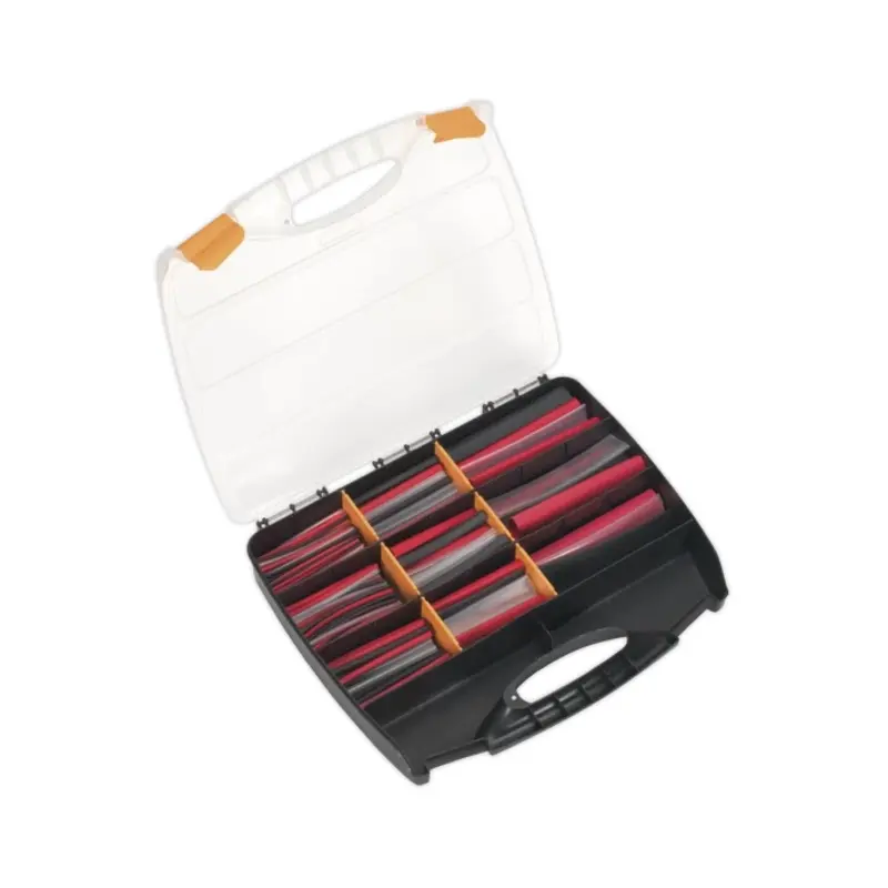 Sealey Heat Shrink Tubing Assortment 261pc Mixed Colours Adhesive Lined 100 & 150mm