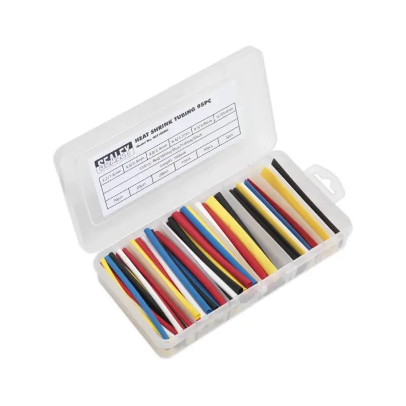 Sealey Heat Shrink Tubing Assortment 95pc 100mm Mixed Colours