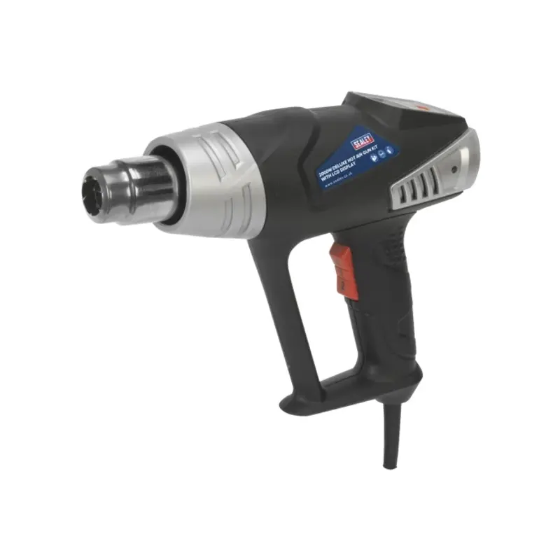 Sealey Deluxe Hot Air Gun Kit with LED Display 2000W 80-600C