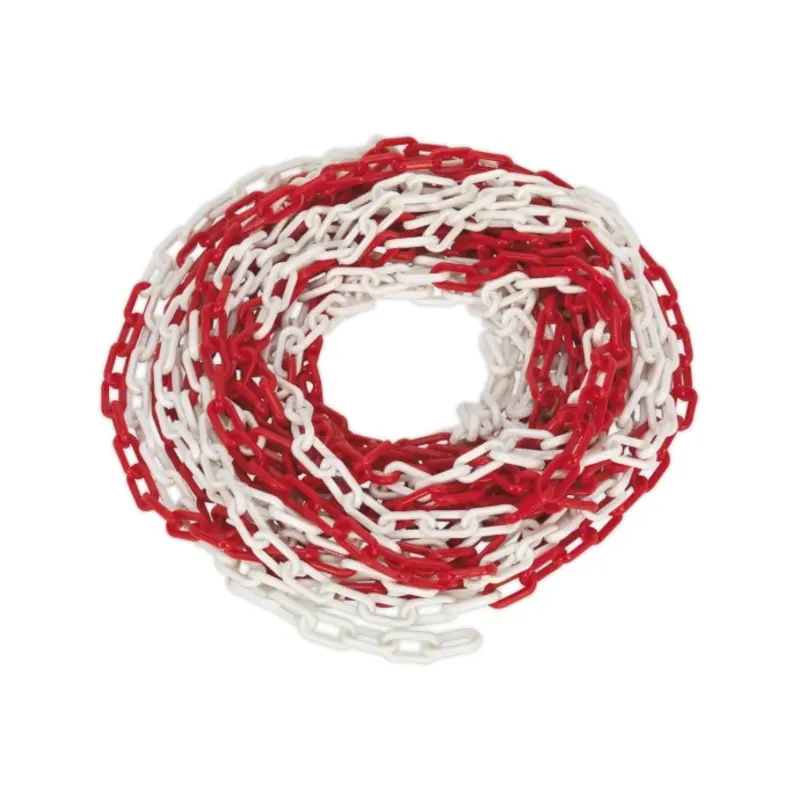 Sealey Safety Chain Red/White 25m x 6mm