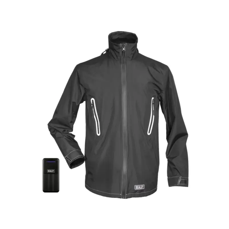 Sealey 5V Heated Rain Jacket - X-Large with Power Bank