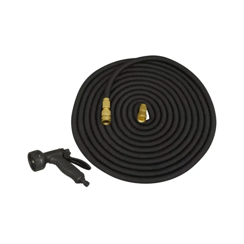 Sealey 17mm Expandable Garden Hose Black 15m Premium