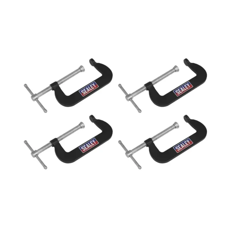 Sealey Junior C-Clamp 4pc Set - 76mm x 35mm
