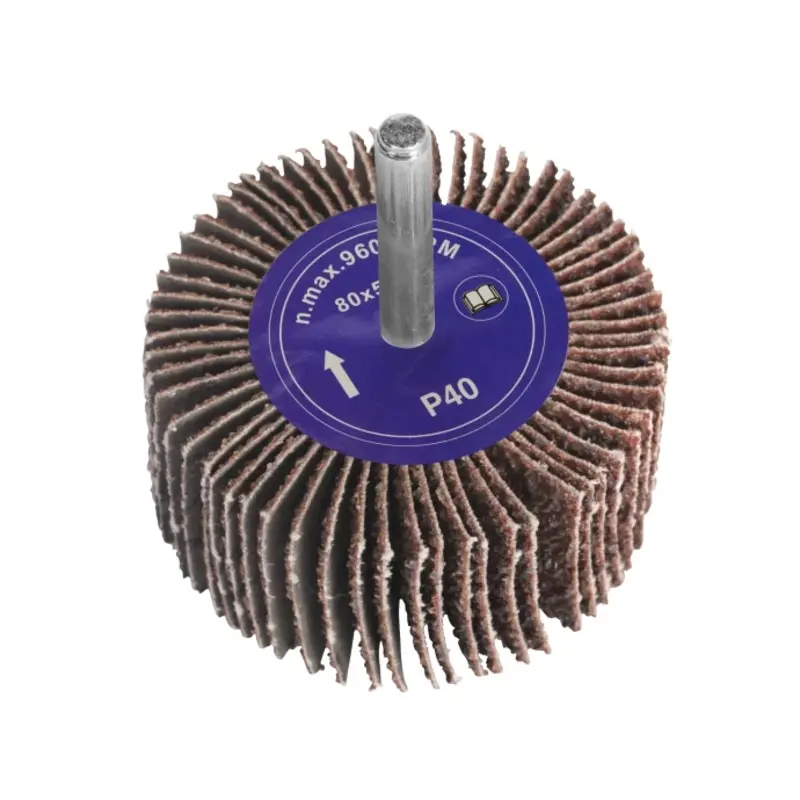 Sealey Abrasive Flap Wheel 80 x 50mm 40Grit 6mm Shaft