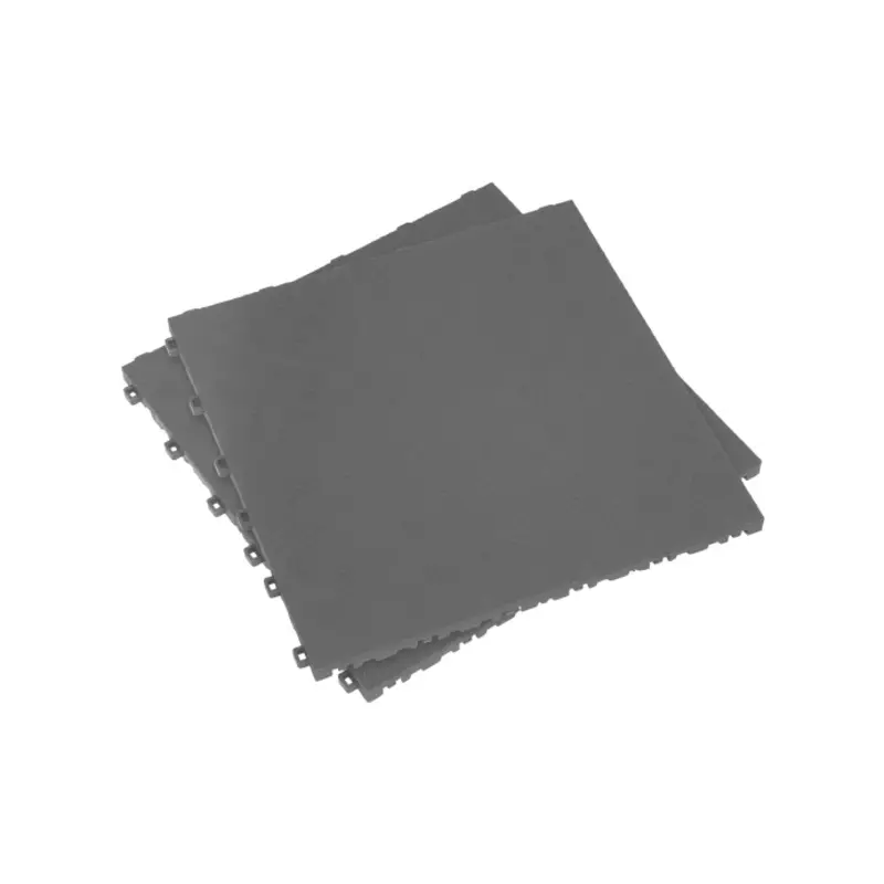 Sealey Polypropylene Floor Tile 400 x 400mm - Grey Treadplate - Pack of 9