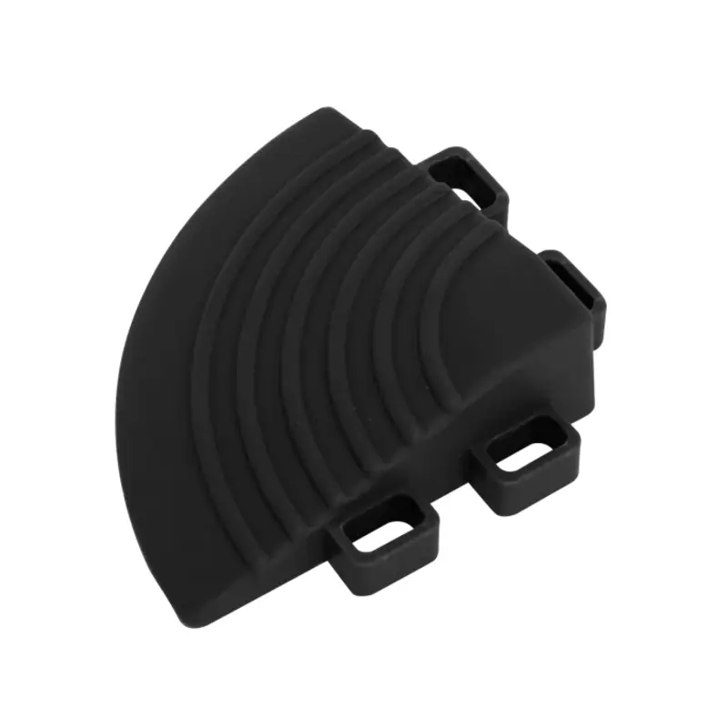 Sealey Polypropylene Floor Tile Corners 60 x 60mm Black - Pack of 4