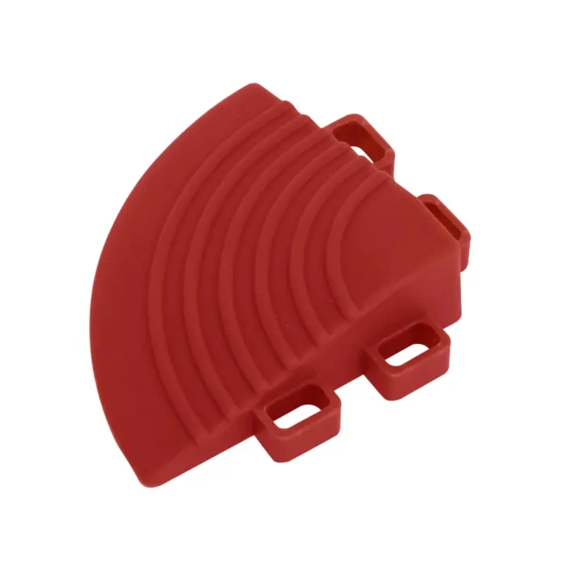 Sealey Polypropylene Floor Tile Corners 60 x 60mm Red - Pack of 4