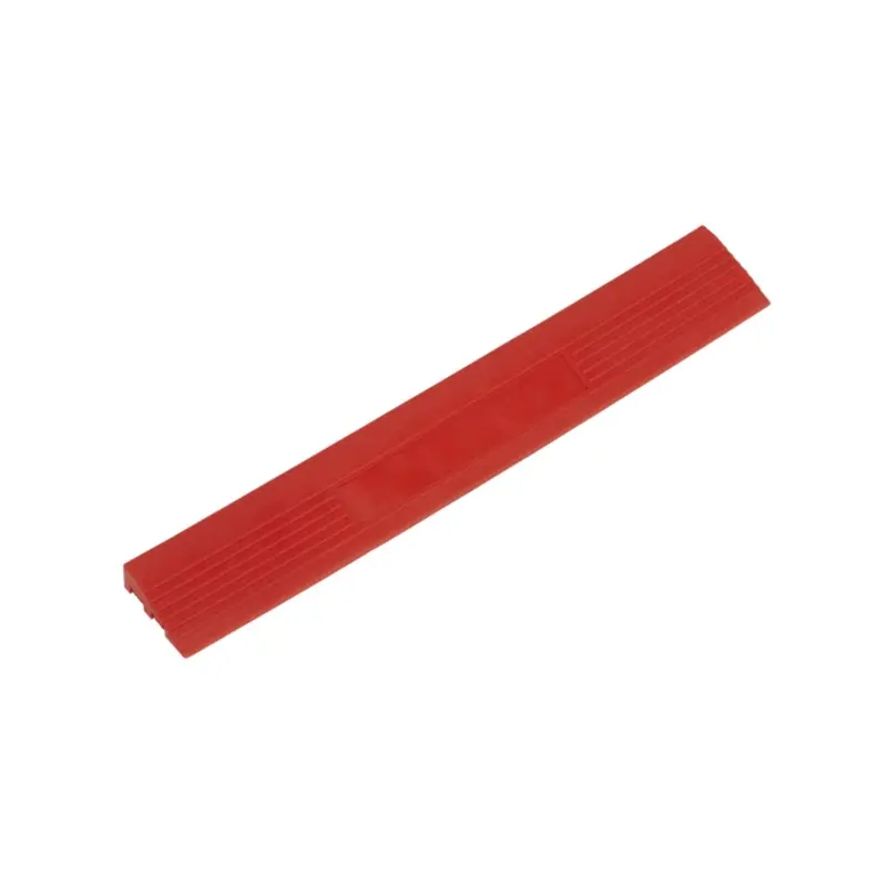 Sealey Polypropylene Floor Tile Edge 400 x 60mm Red Male - Pack of 6