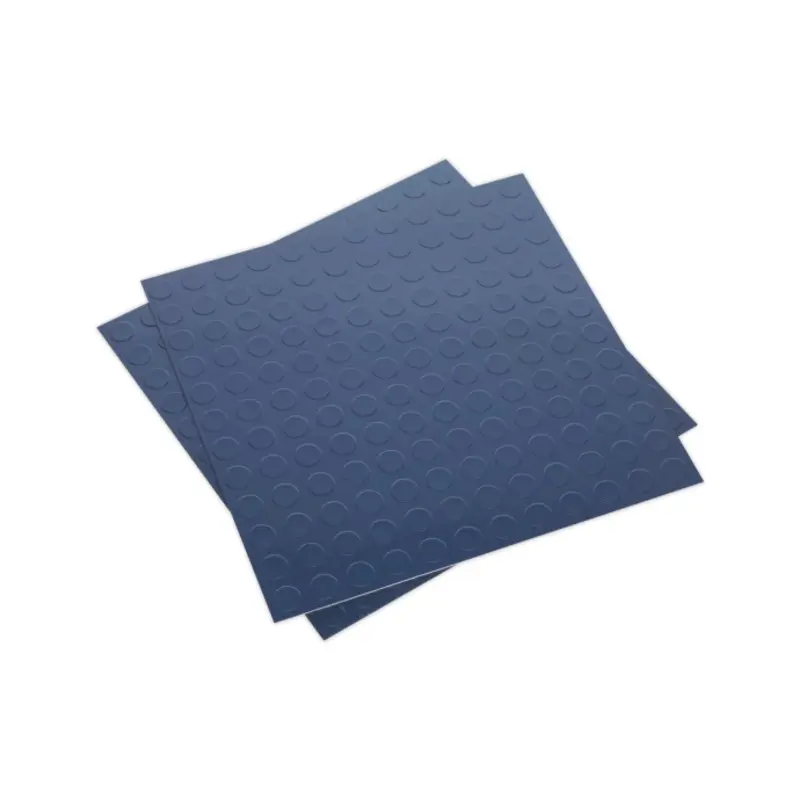 Sealey Vinyl Floor Tile with Peel & Stick Backing - Blue Coin Pack of 16