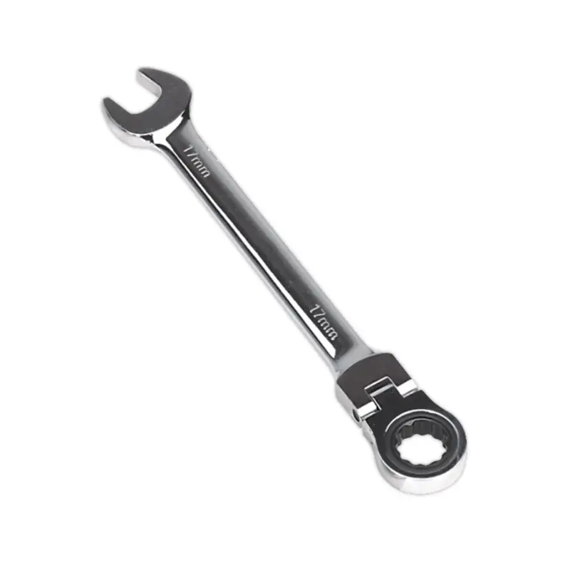 Sealey Flexi-Head Ratchet Combination Spanner 17mm
