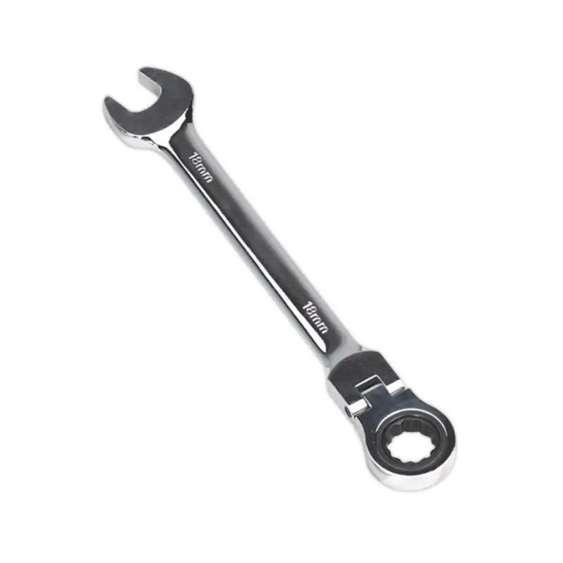 Sealey Flexi-Head Ratchet Combination Spanner 18mm