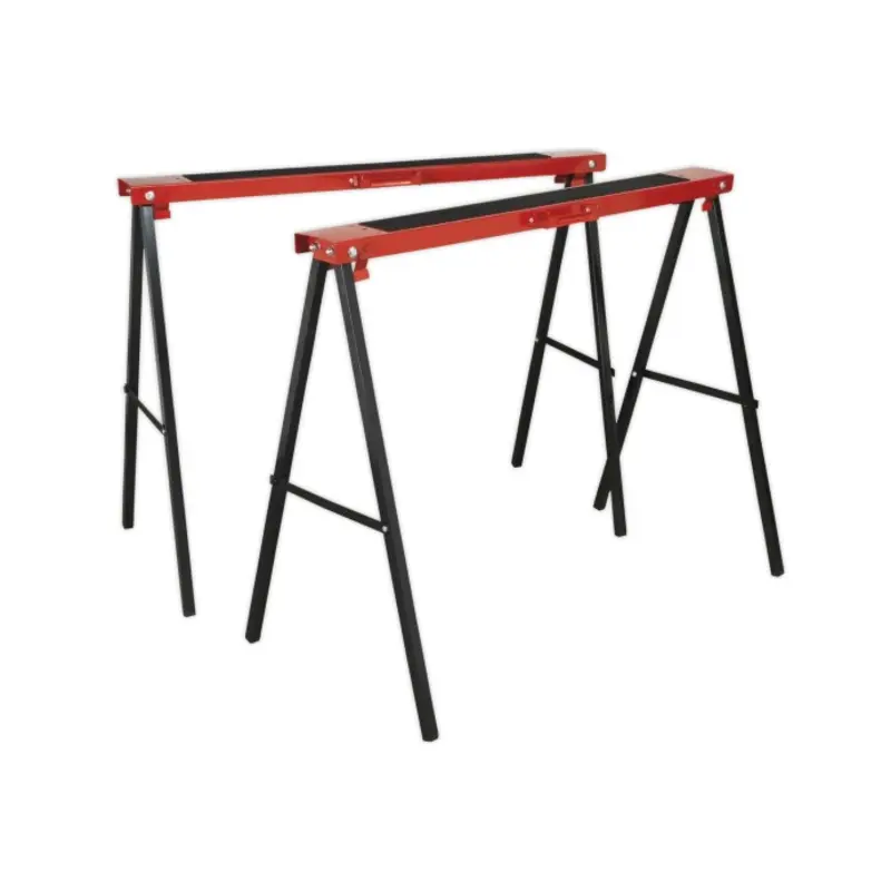 Sealey Fold Down Trestles Pair 100kg Capacity per Trestle