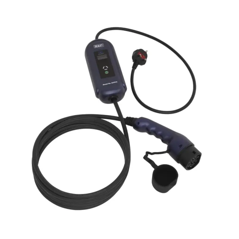 Sealey Portable EV Charger Type 2 to UK 10A (2.3KW) 5m Cable