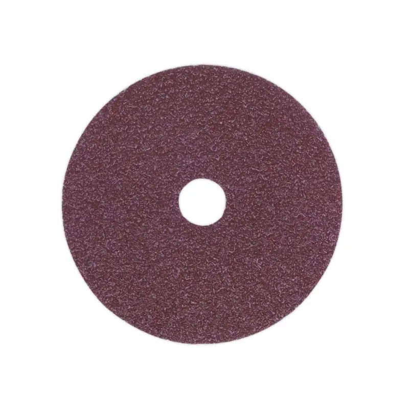 Sealey Sanding Disc Fibre Backed 100mm 50Grit Pack of 25