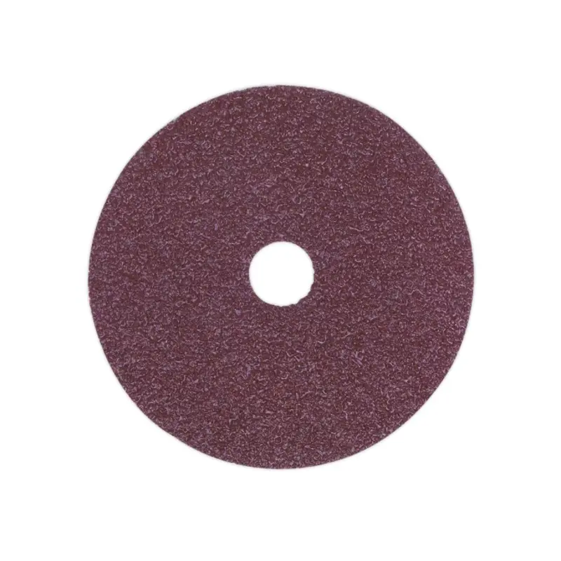 Sealey Sanding Disc Fibre Backed 115mm 50Grit Pack of 25