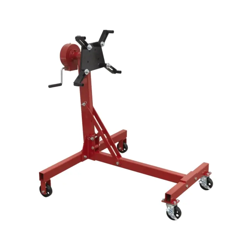 Sealey Folding 360 Rotating Engine Stand with Geared Handle Drive, 450kg Capacity