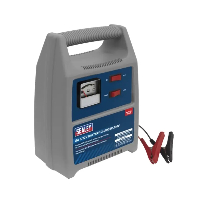 Sealey Battery Charger 8A 6/12V 230V