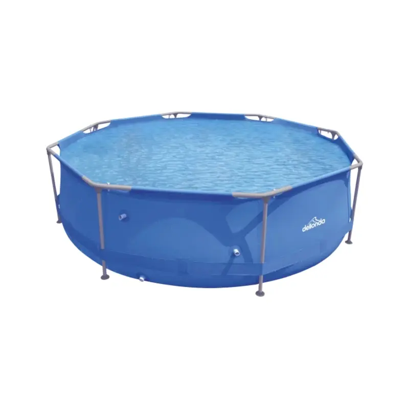 Sealey Dellonda 10ft Steel Frame Swimming Pool Round with Filter Pump, Blue