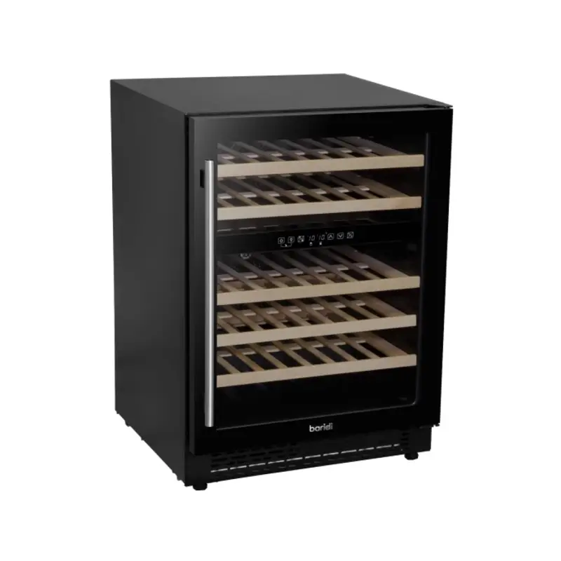 Sealey Baridi 46 Bottle Wine Cellar Fridge with Digital Touch Screen Controls, Black